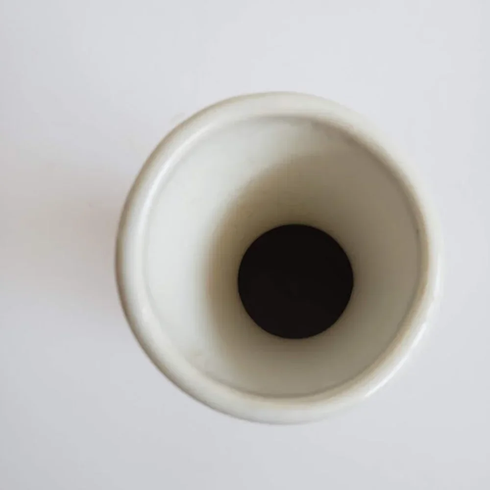 #Japanese vintage ceramic carved plant vase marked JAPAN#